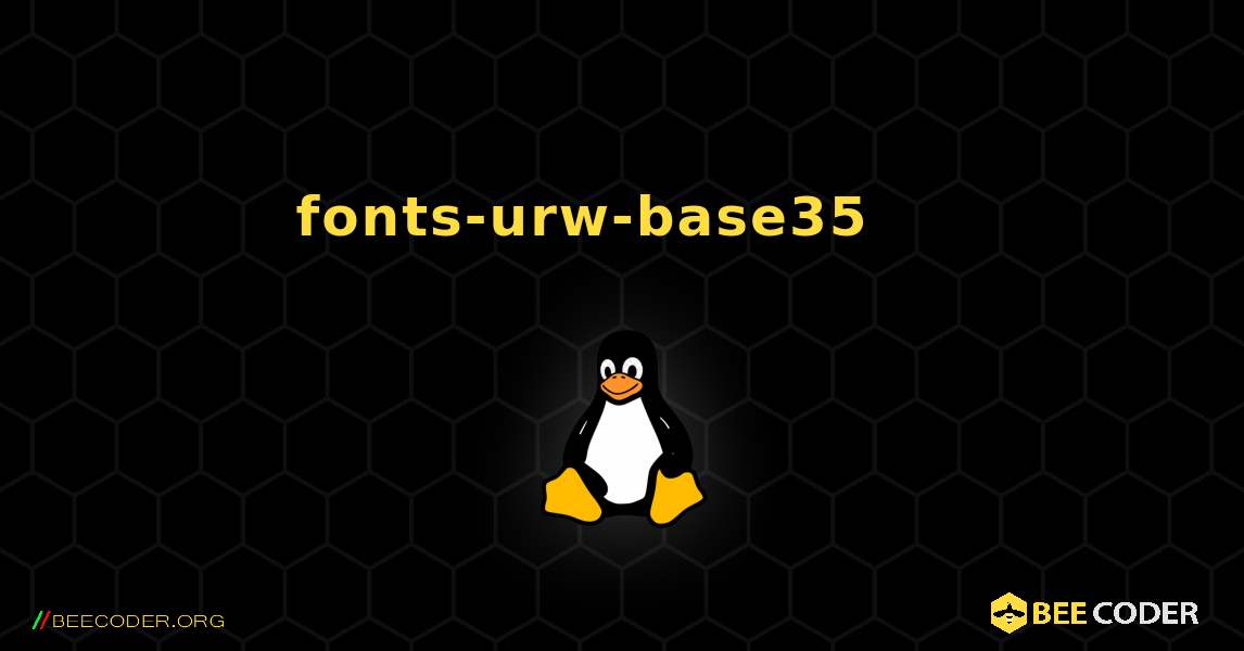 fonts-urw-base35 를 설치하는 방법. Linux