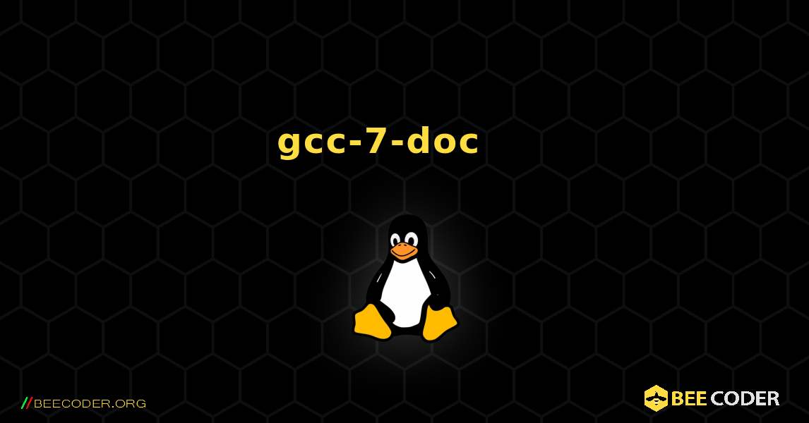 gcc-7-doc 를 설치하는 방법. Linux