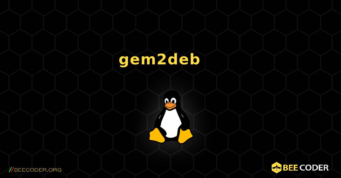 gem2deb 를 설치하는 방법. Linux