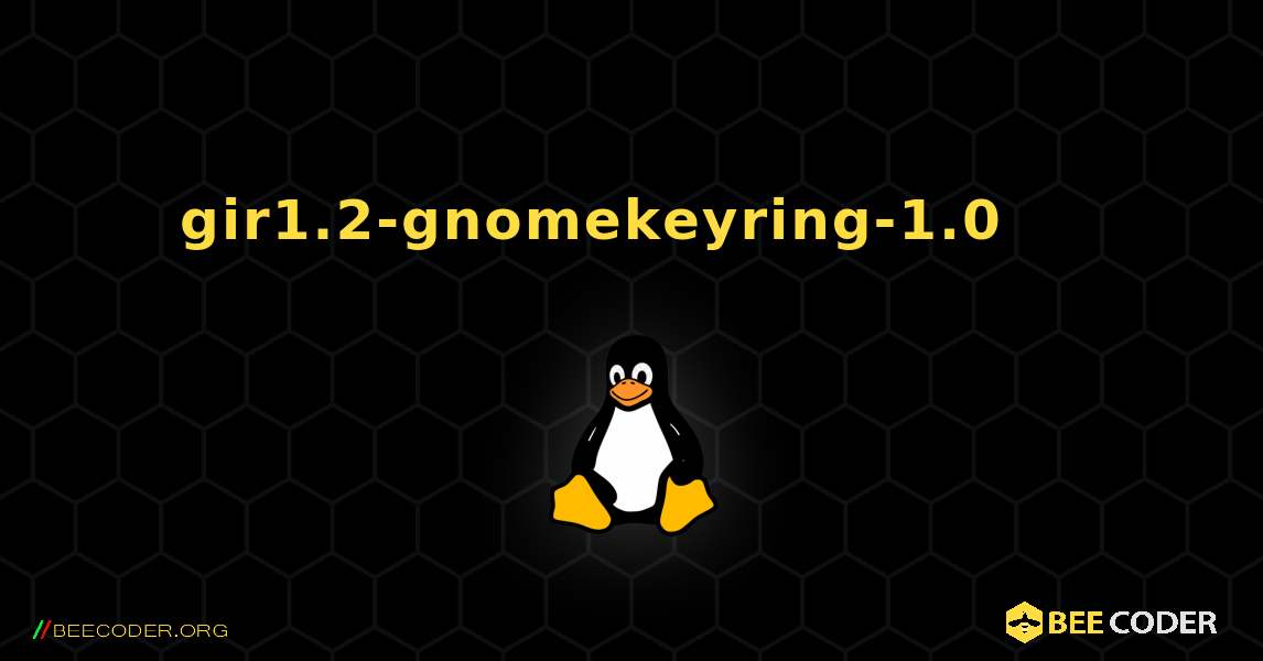 gir1.2-gnomekeyring-1.0 를 설치하는 방법. Linux