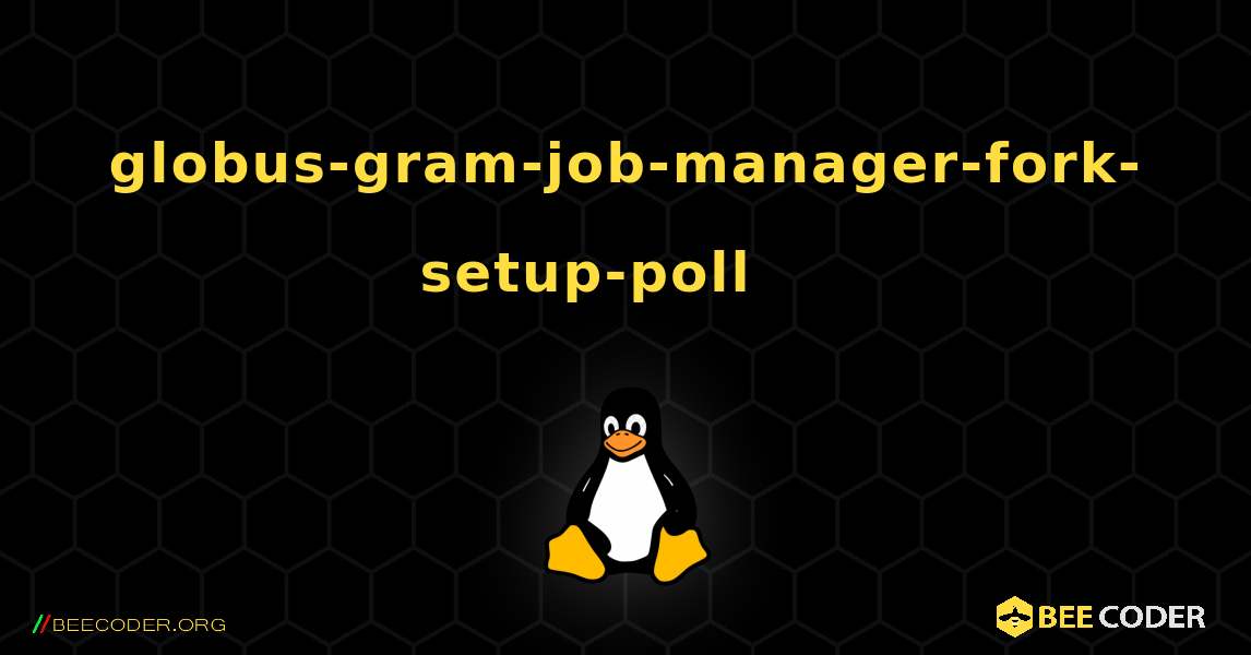 globus-gram-job-manager-fork-setup-poll 를 설치하는 방법. Linux