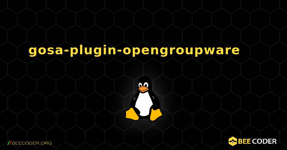 gosa-plugin-opengroupware 를 설치하는 방법. Linux