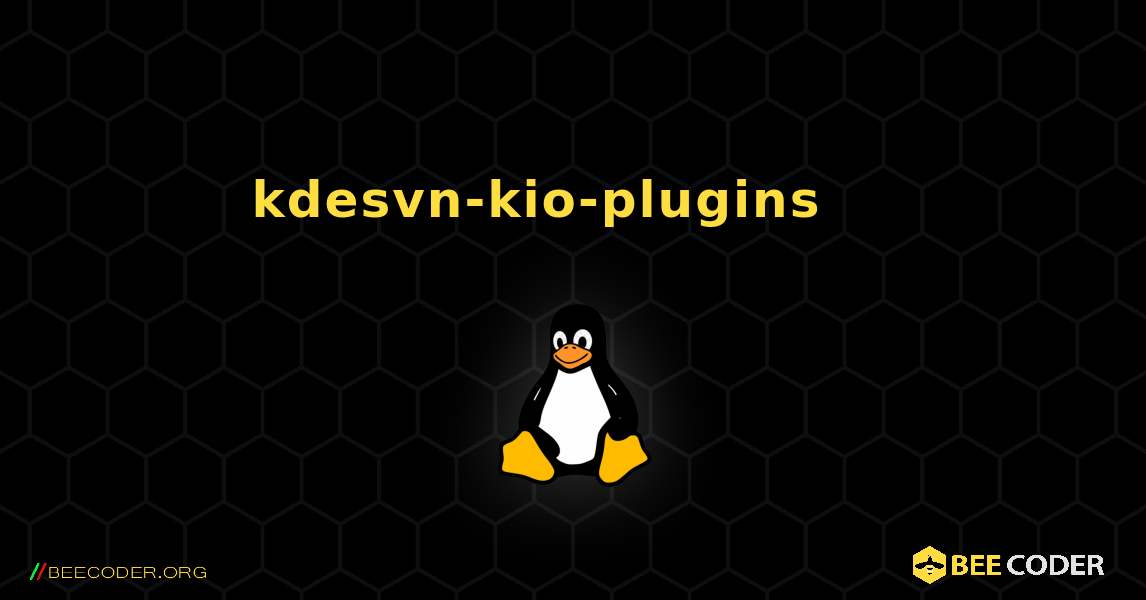 kdesvn-kio-plugins 를 설치하는 방법. Linux