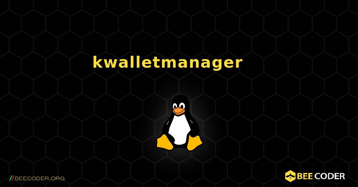 kwalletmanager 를 설치하는 방법. Linux