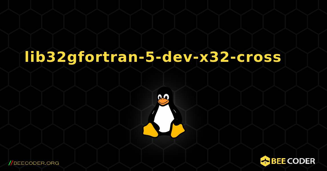 lib32gfortran-5-dev-x32-cross 를 설치하는 방법. Linux