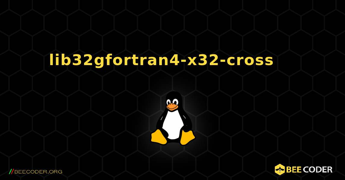 lib32gfortran4-x32-cross 를 설치하는 방법. Linux