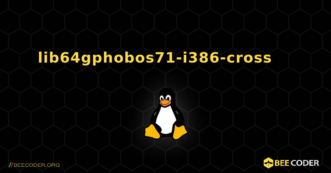 lib64gphobos71-i386-cross 를 설치하는 방법. Linux
