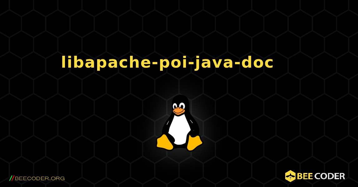 libapache-poi-java-doc 를 설치하는 방법. Linux