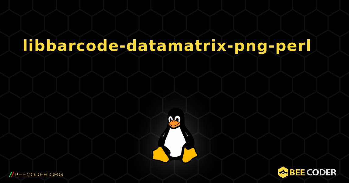 libbarcode-datamatrix-png-perl 를 설치하는 방법. Linux