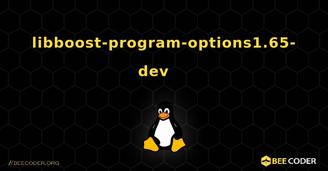 libboost-program-options1.65-dev 를 설치하는 방법. Linux