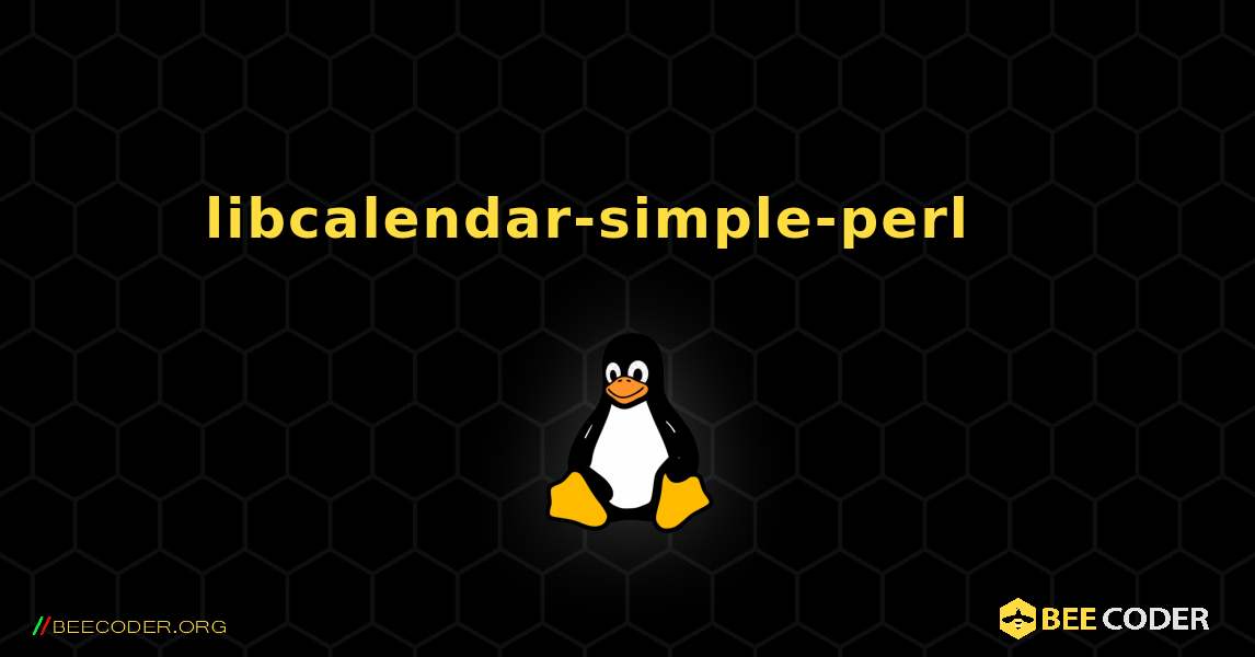 libcalendar-simple-perl 를 설치하는 방법. Linux