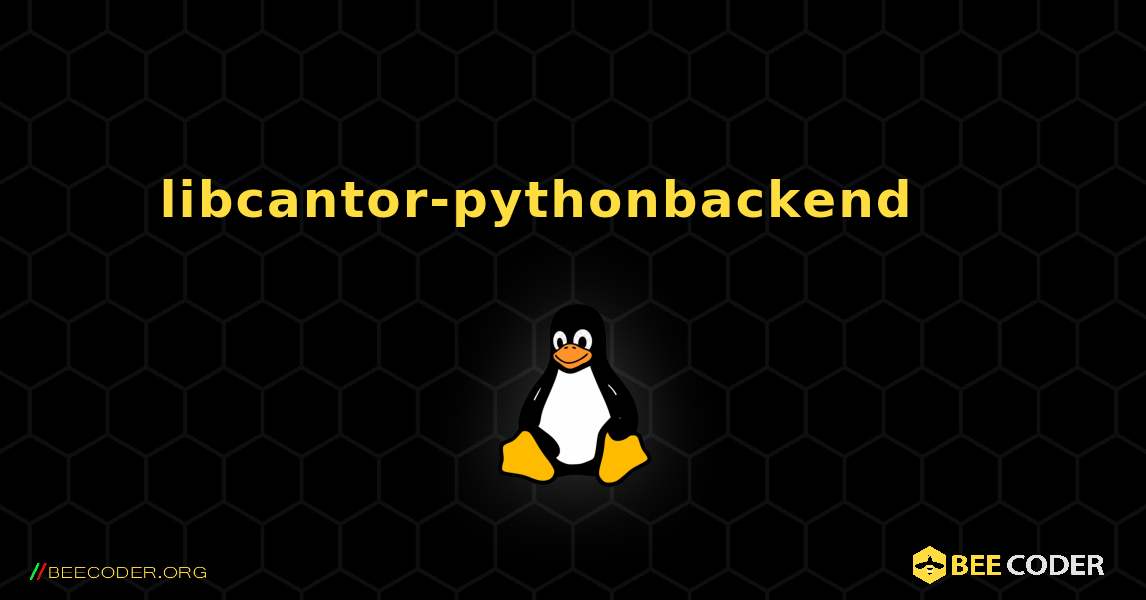 libcantor-pythonbackend 를 설치하는 방법. Linux