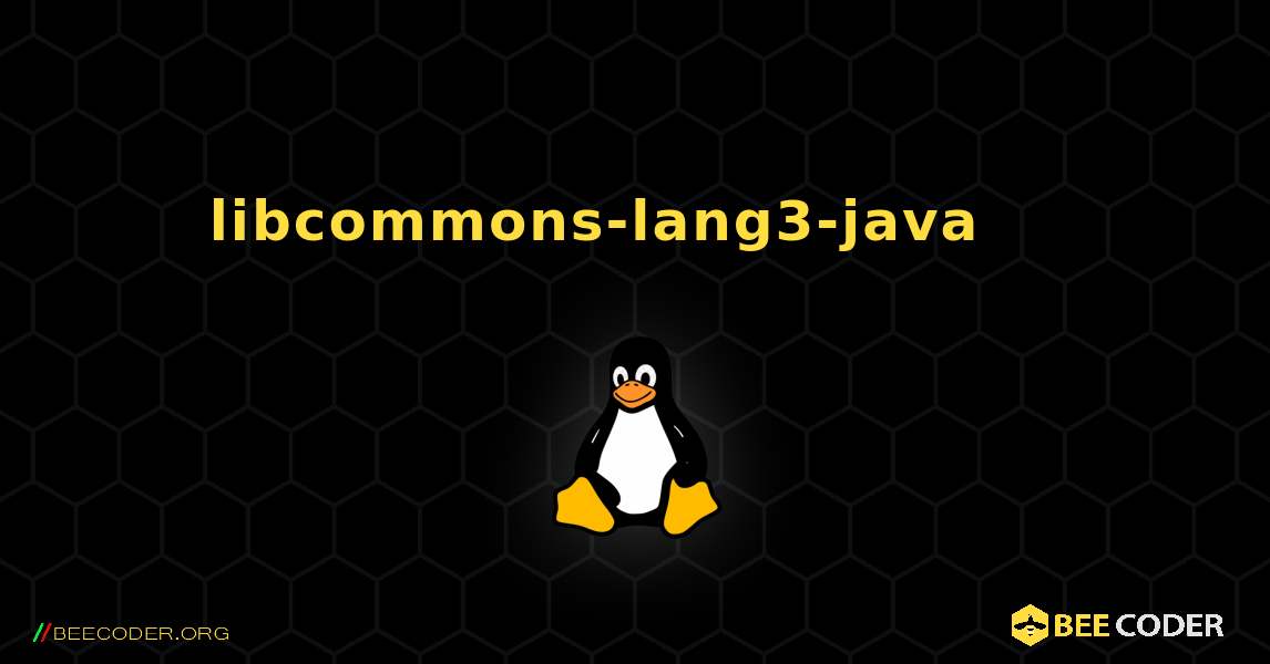 libcommons-lang3-java 를 설치하는 방법. Linux