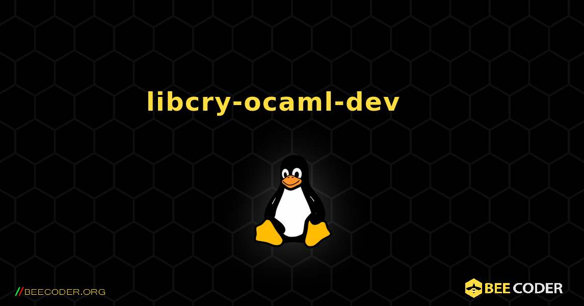 libcry-ocaml-dev 를 설치하는 방법. Linux