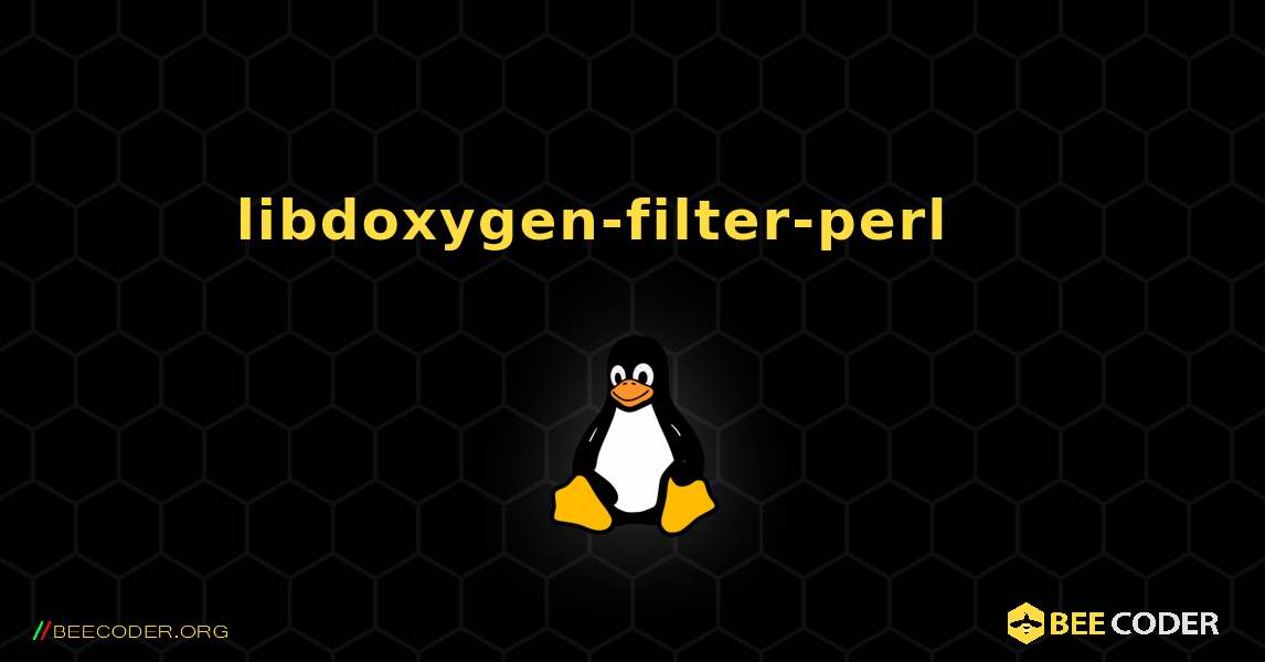 libdoxygen-filter-perl 를 설치하는 방법. Linux