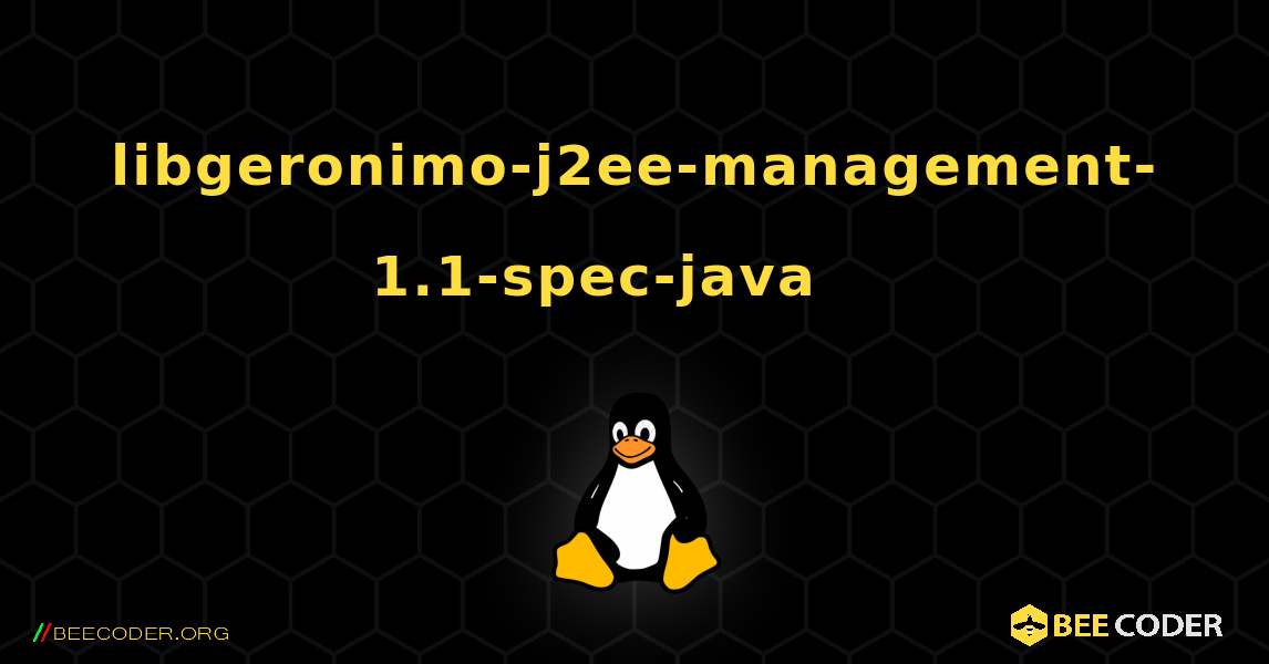 libgeronimo-j2ee-management-1.1-spec-java 를 설치하는 방법. Linux