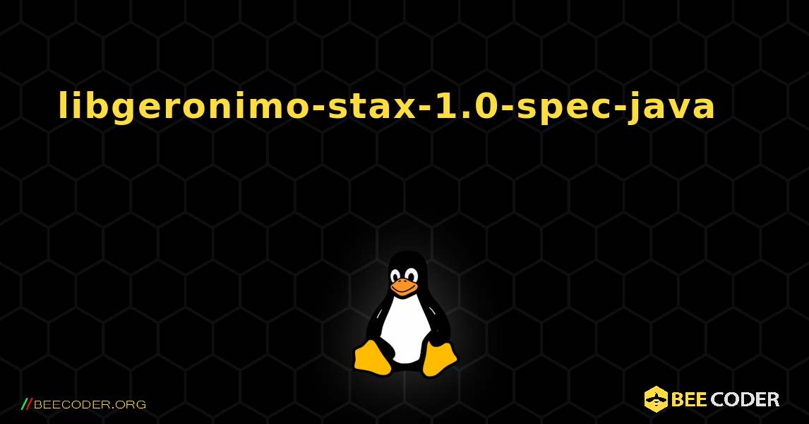 libgeronimo-stax-1.0-spec-java 를 설치하는 방법. Linux