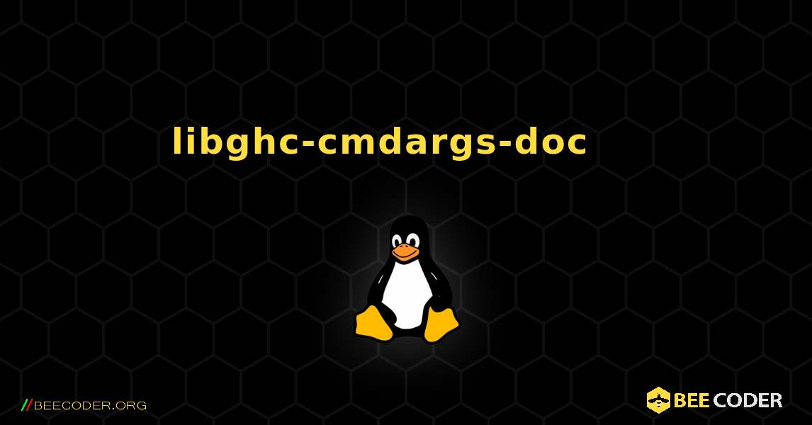 libghc-cmdargs-doc 를 설치하는 방법. Linux