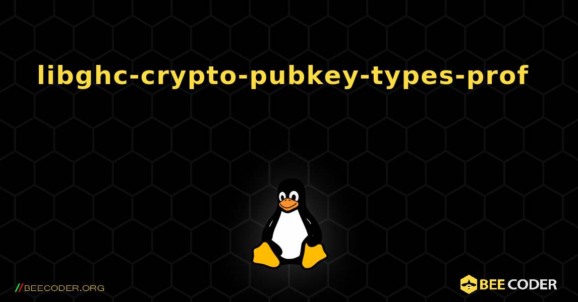 libghc-crypto-pubkey-types-prof 를 설치하는 방법. Linux