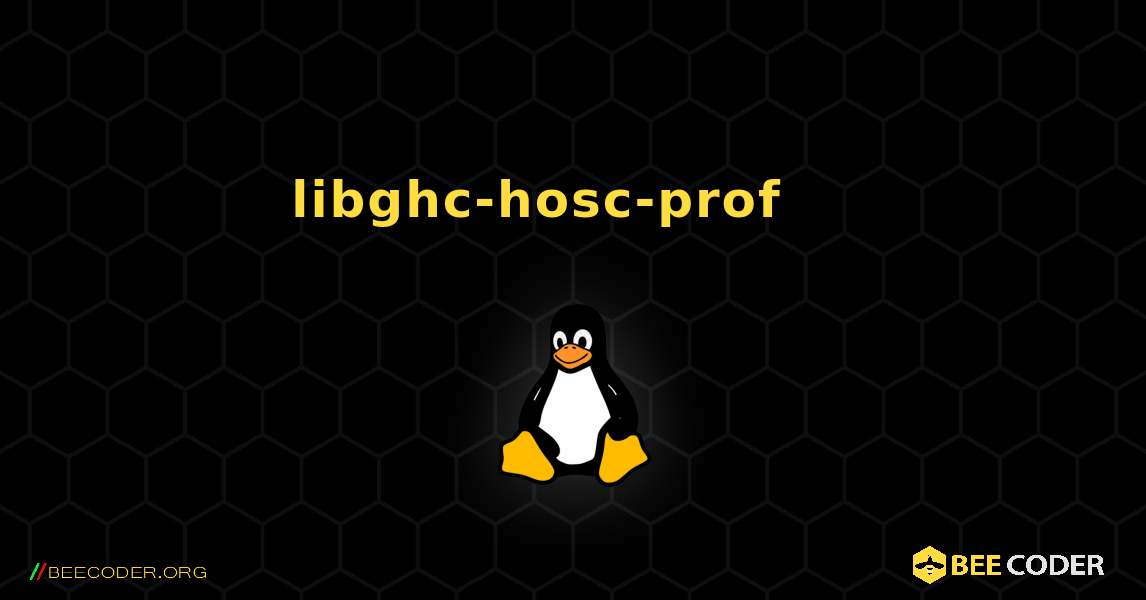 libghc-hosc-prof 를 설치하는 방법. Linux