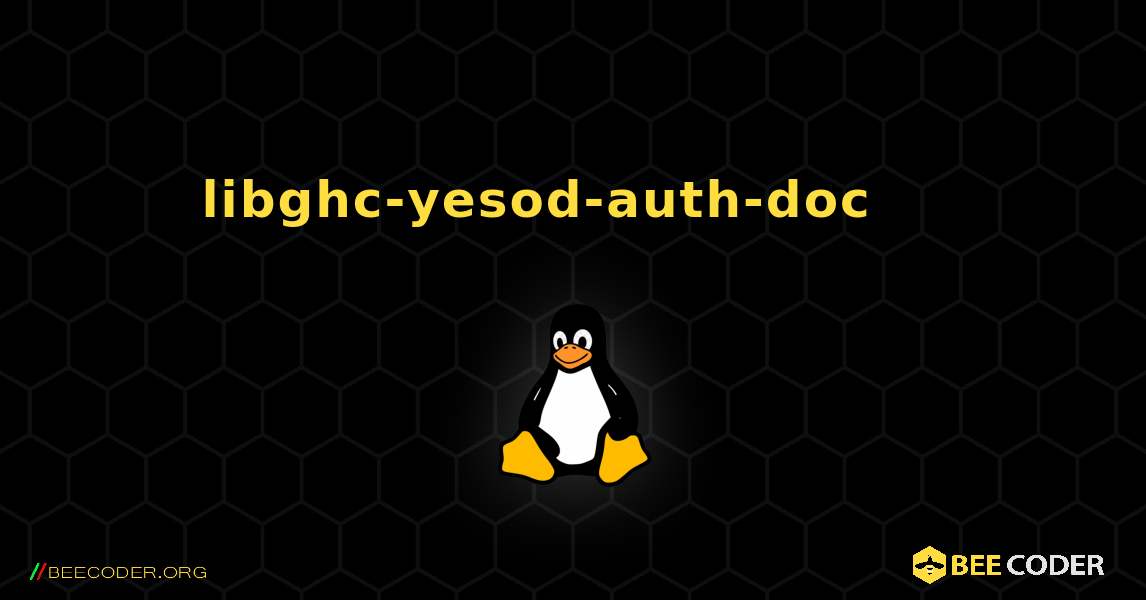 libghc-yesod-auth-doc 를 설치하는 방법. Linux