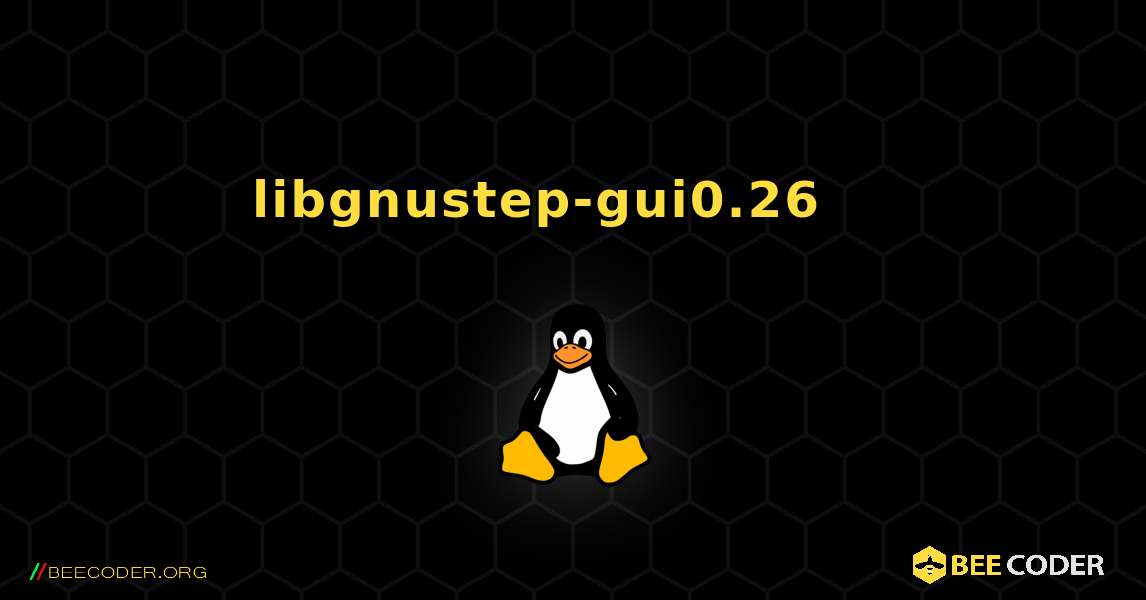 libgnustep-gui0.26 를 설치하는 방법. Linux