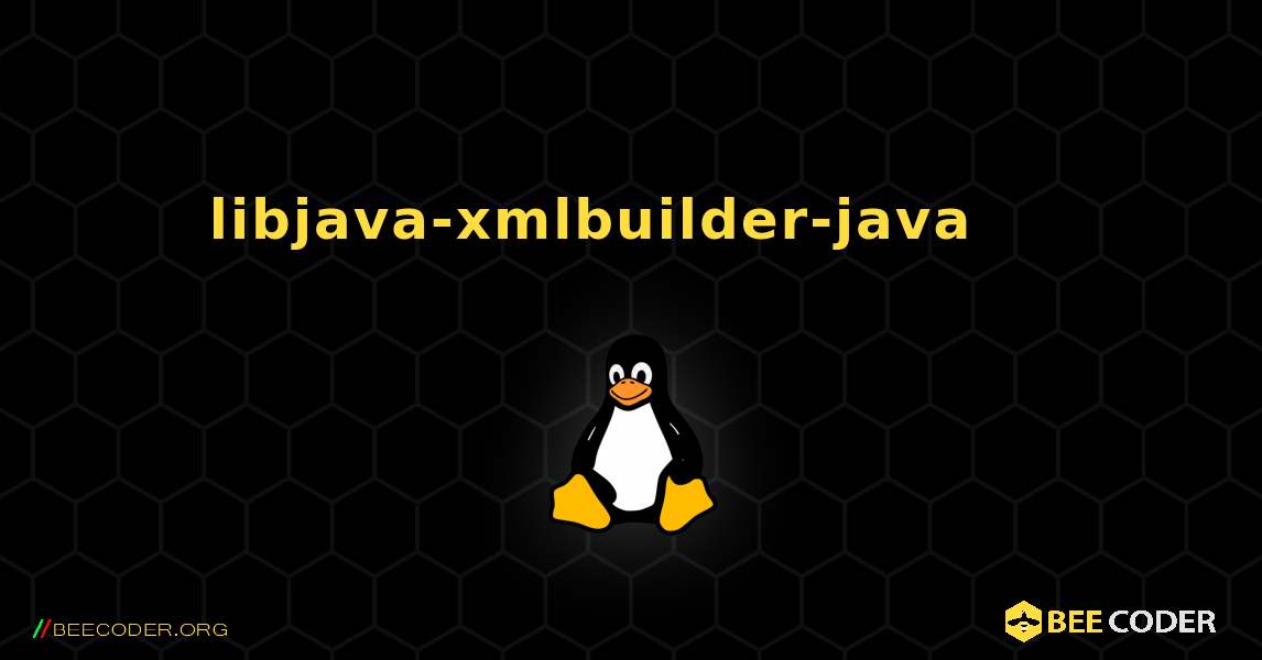 libjava-xmlbuilder-java 를 설치하는 방법. Linux