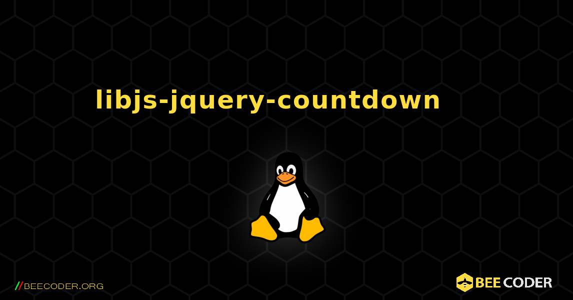 libjs-jquery-countdown 를 설치하는 방법. Linux