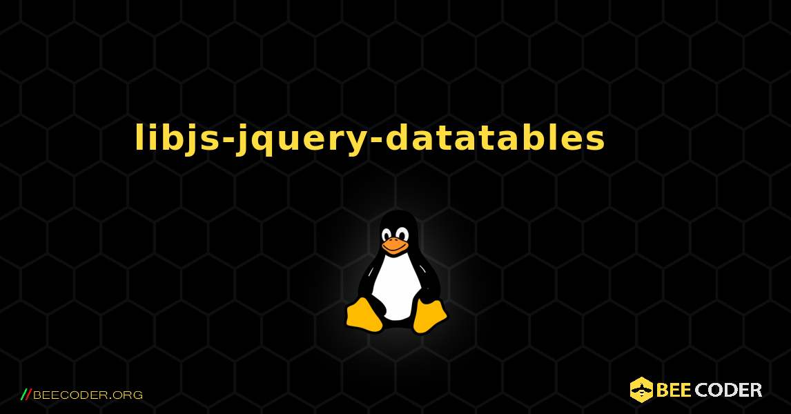 libjs-jquery-datatables 를 설치하는 방법. Linux