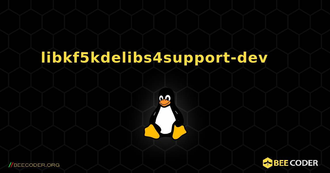libkf5kdelibs4support-dev 를 설치하는 방법. Linux