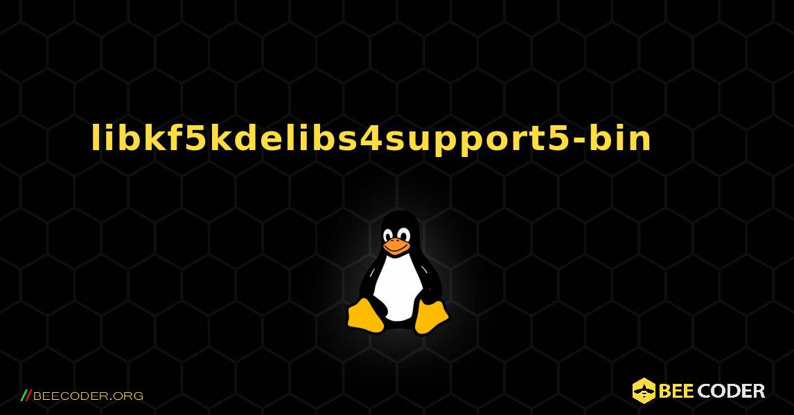 libkf5kdelibs4support5-bin 를 설치하는 방법. Linux