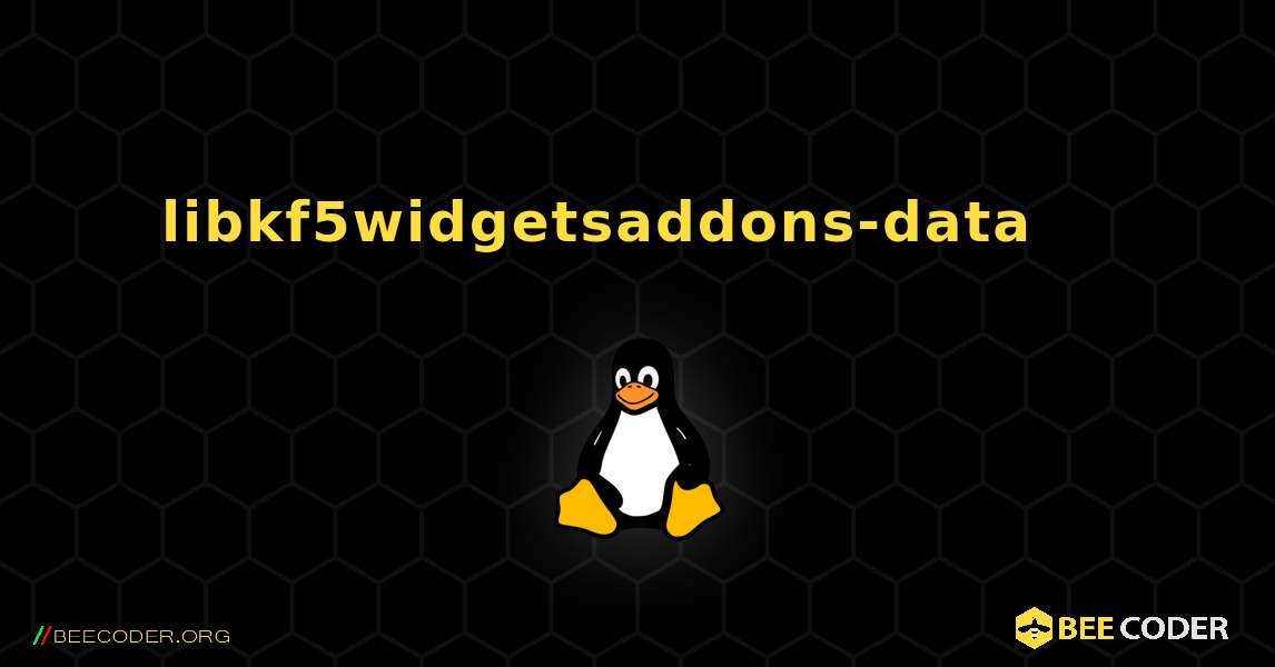 libkf5widgetsaddons-data 를 설치하는 방법. Linux