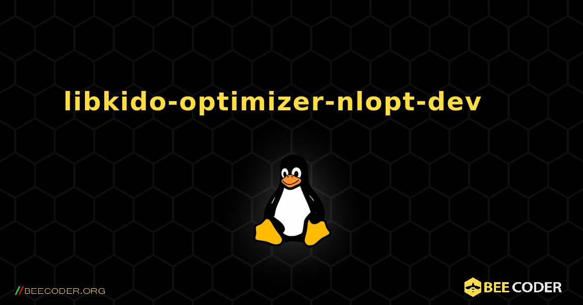 libkido-optimizer-nlopt-dev 를 설치하는 방법. Linux