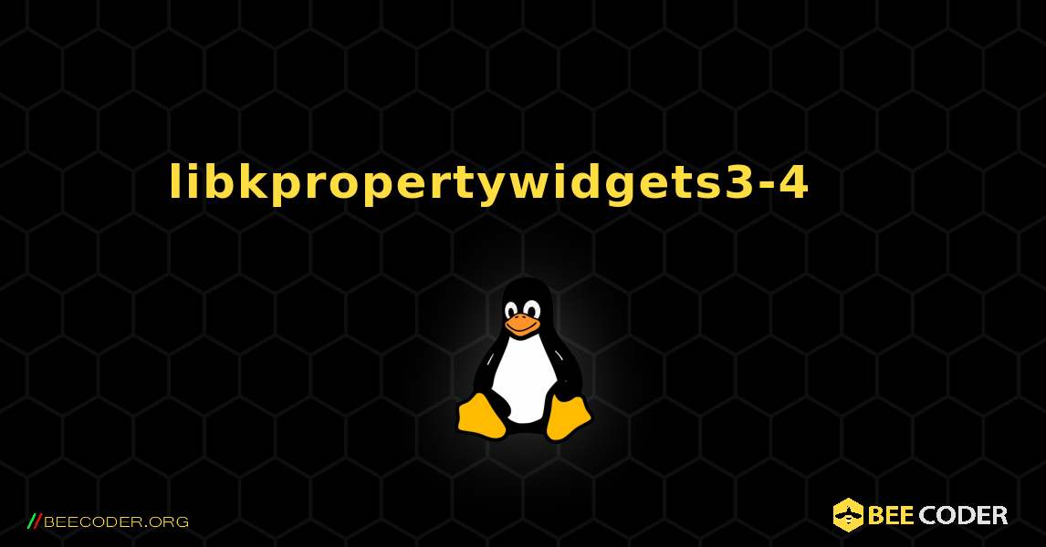 libkpropertywidgets3-4 를 설치하는 방법. Linux