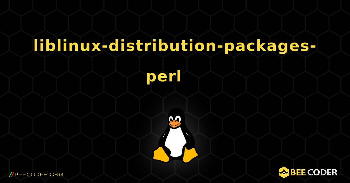 liblinux-distribution-packages-perl 를 설치하는 방법. Linux