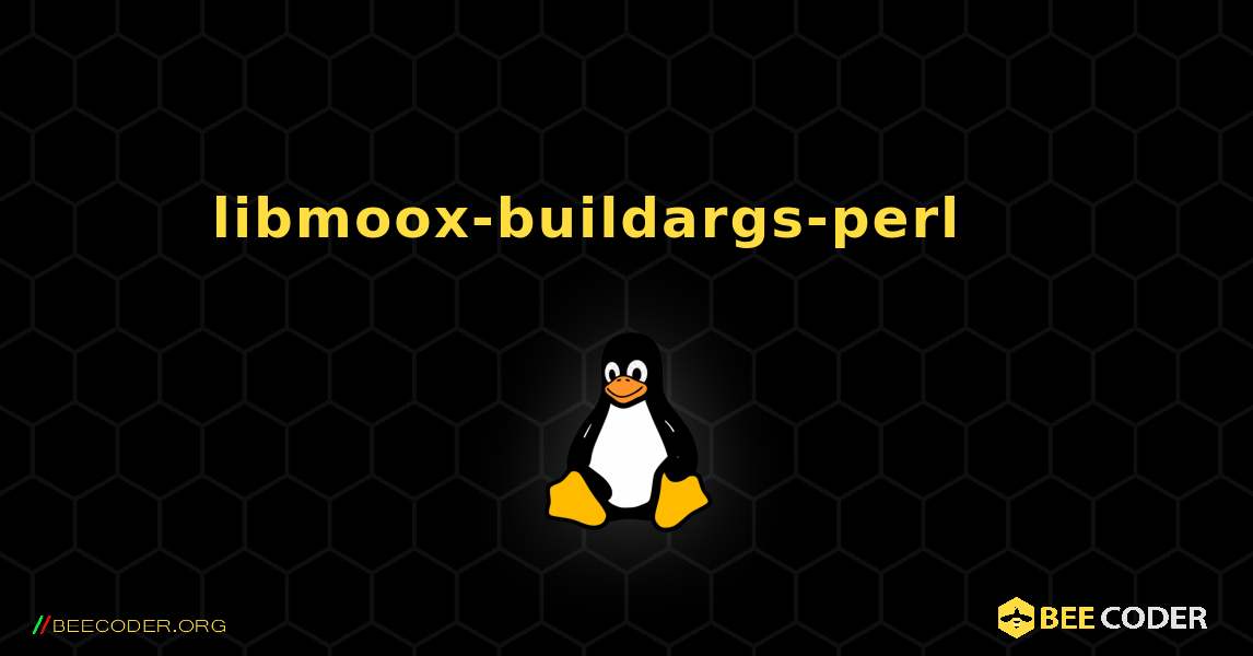 libmoox-buildargs-perl 를 설치하는 방법. Linux