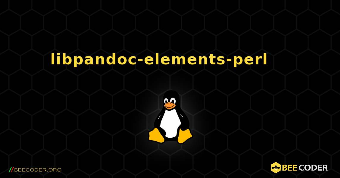 libpandoc-elements-perl 를 설치하는 방법. Linux