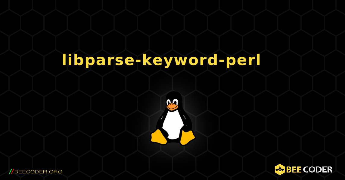 libparse-keyword-perl 를 설치하는 방법. Linux