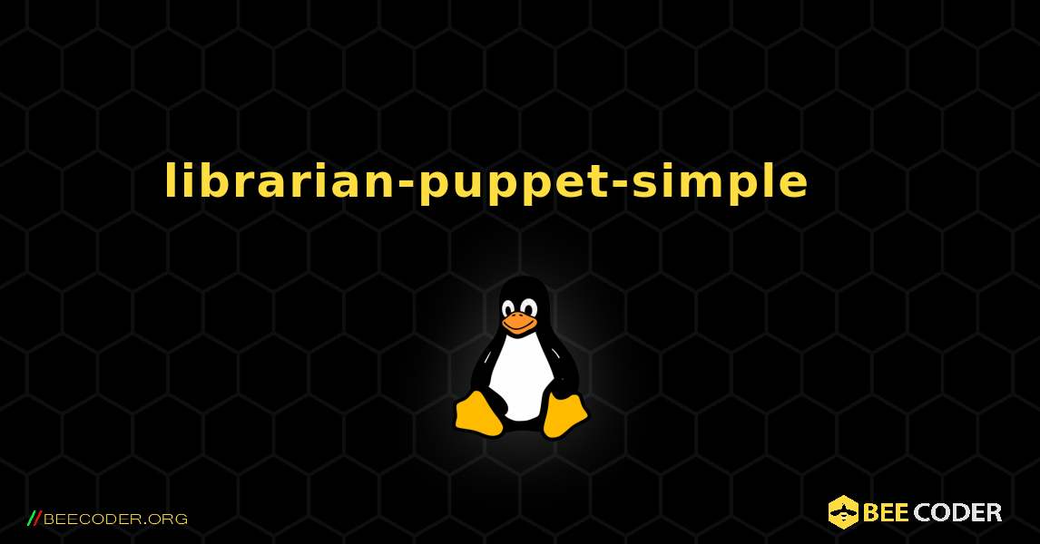 librarian-puppet-simple 를 설치하는 방법. Linux