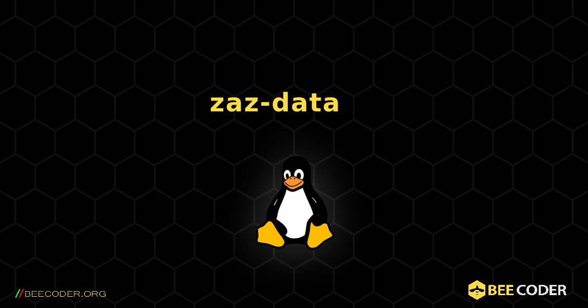 zaz-data 를 설치하는 방법. Linux