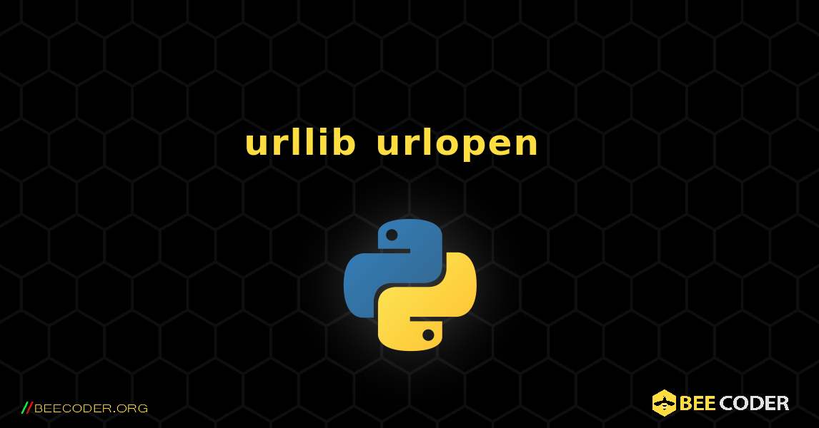 urllib urlopen이 작동하지 않습니다. Python