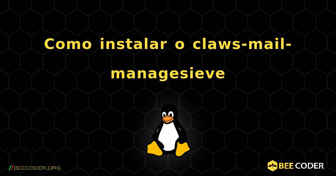 Como instalar o claws-mail-managesieve . Linux