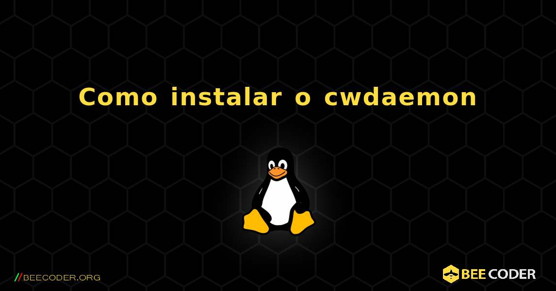 Como instalar o cwdaemon . Linux