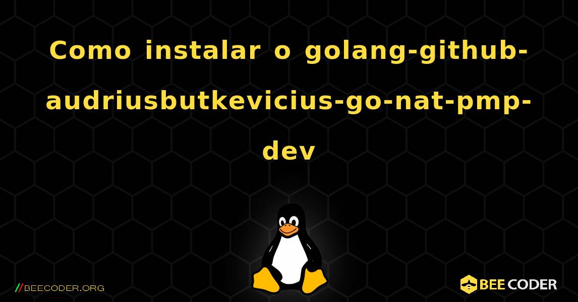 Como instalar o golang-github-audriusbutkevicius-go-nat-pmp-dev . Linux