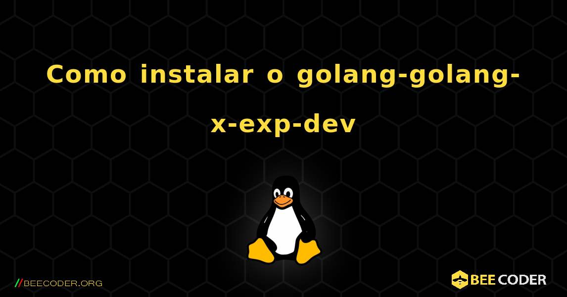 Como instalar o golang-golang-x-exp-dev . Linux