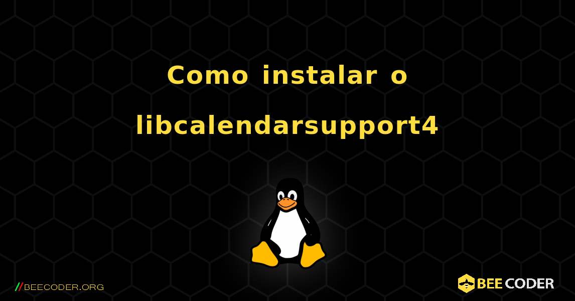 Como instalar o libcalendarsupport4 . Linux