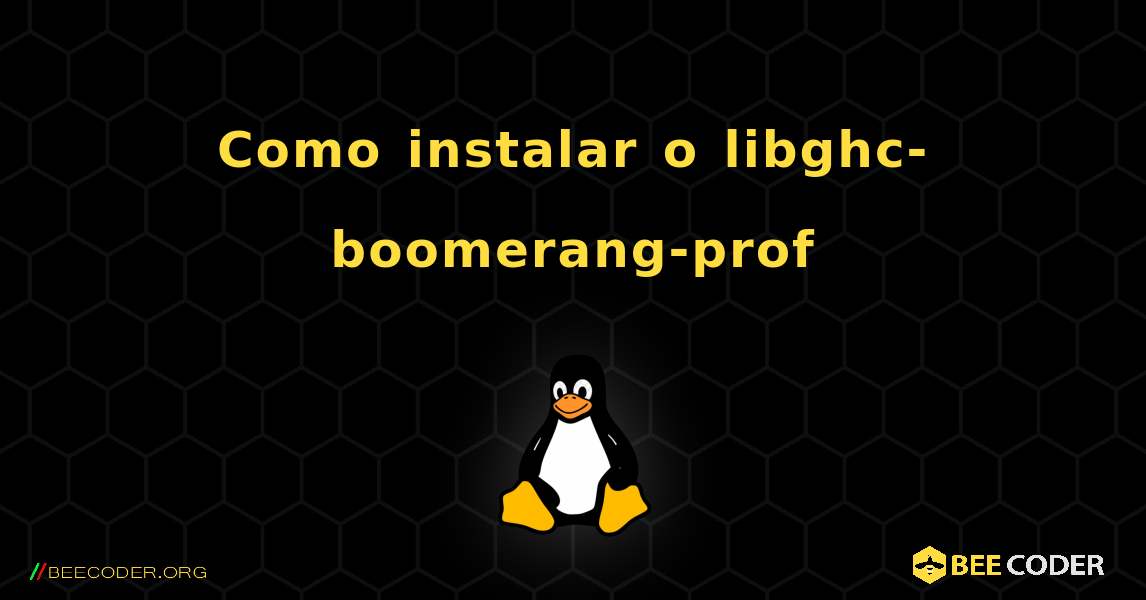 Como instalar o libghc-boomerang-prof . Linux