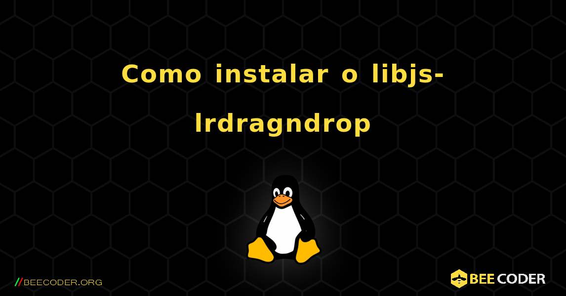 Como instalar o libjs-lrdragndrop . Linux