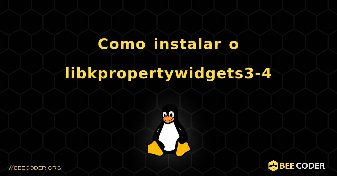 Como instalar o libkpropertywidgets3-4 . Linux