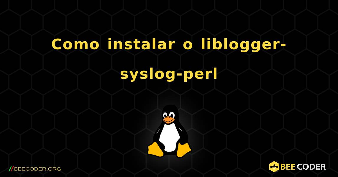 Como instalar o liblogger-syslog-perl . Linux